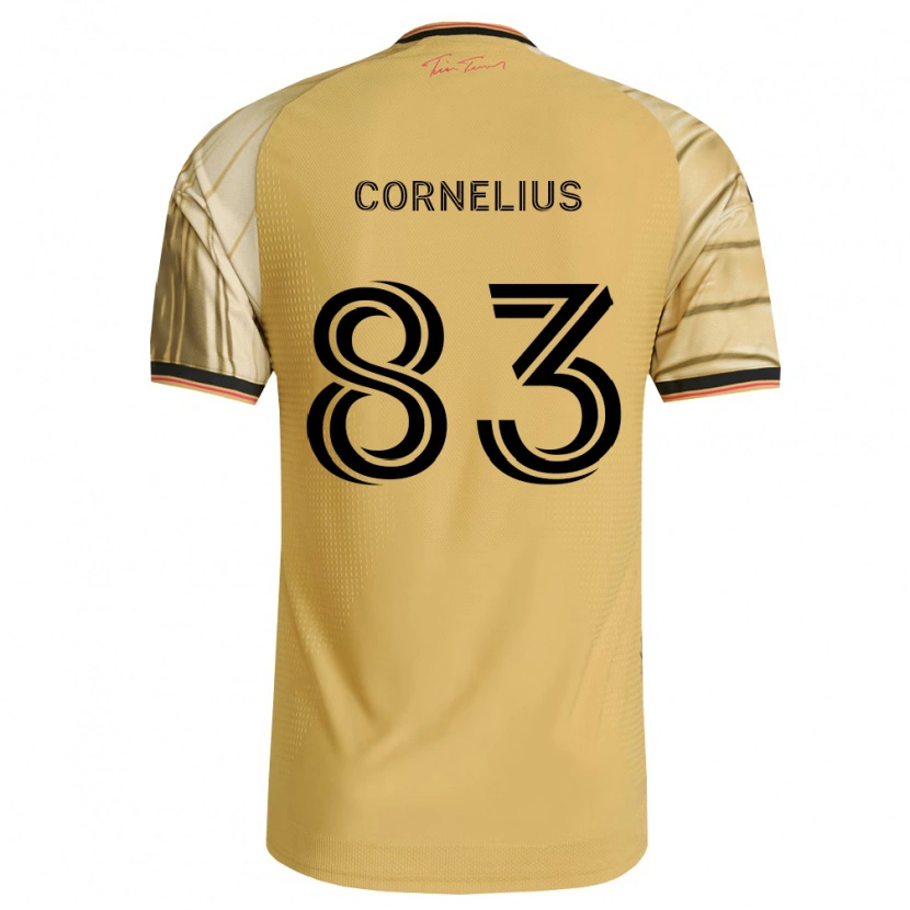 Danxen Kinder Lorenzo Cornelius #83 Braun Gelb Schwarz Auswärtstrikot Trikot 2026/27 T-Shirt Schweiz