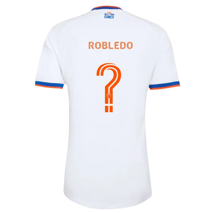 Danxen Kinder Harrison Robledo #0 Weiß Marineblau Orange Auswärtstrikot Trikot 2026/27 T-Shirt Schweiz