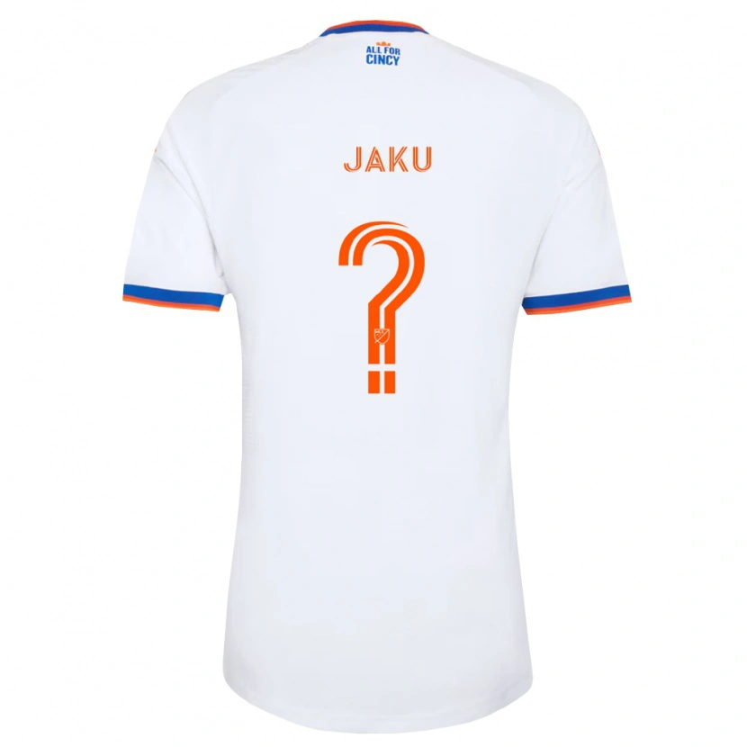 Danxen Kinder John Jaku #0 Weiß Marineblau Orange Auswärtstrikot Trikot 2026/27 T-Shirt Schweiz