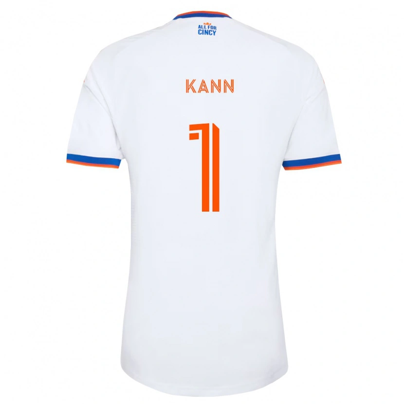 Danxen Kinder Alec Kann #1 Weiß Marineblau Orange Auswärtstrikot Trikot 2026/27 T-Shirt Schweiz