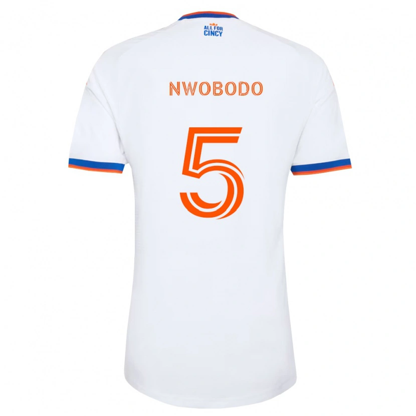 Danxen Kinder Obinna Nwobodo #5 Weiß Marineblau Orange Auswärtstrikot Trikot 2026/27 T-Shirt Schweiz