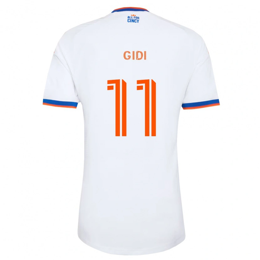 Danxen Kinder Samuel Gidi #11 Weiß Marineblau Orange Auswärtstrikot Trikot 2026/27 T-Shirt Schweiz