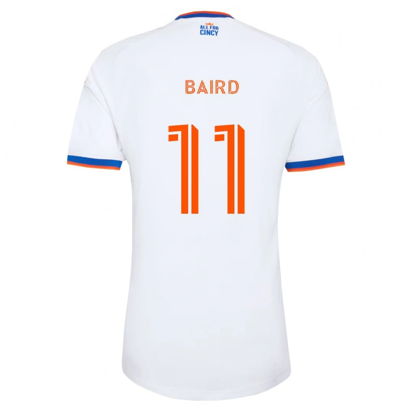 Danxen Kinder Corey Baird #11 Weiß Marineblau Orange Auswärtstrikot Trikot 2026/27 T-Shirt Schweiz