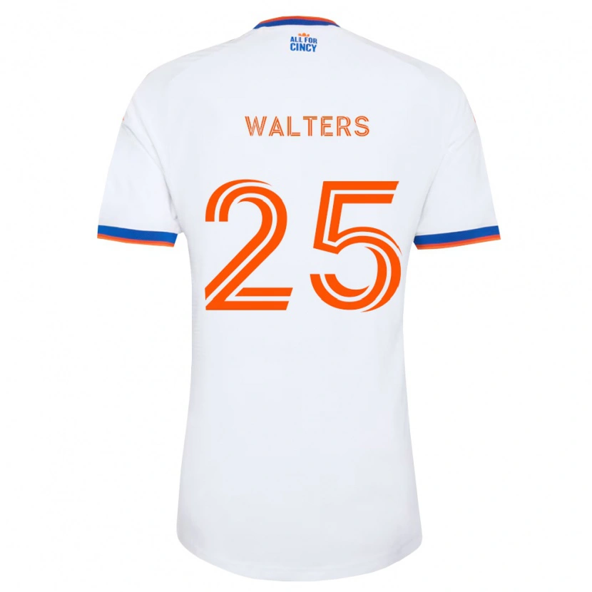 Danxen Kinder Paul Walters #25 Weiß Marineblau Orange Auswärtstrikot Trikot 2026/27 T-Shirt Schweiz