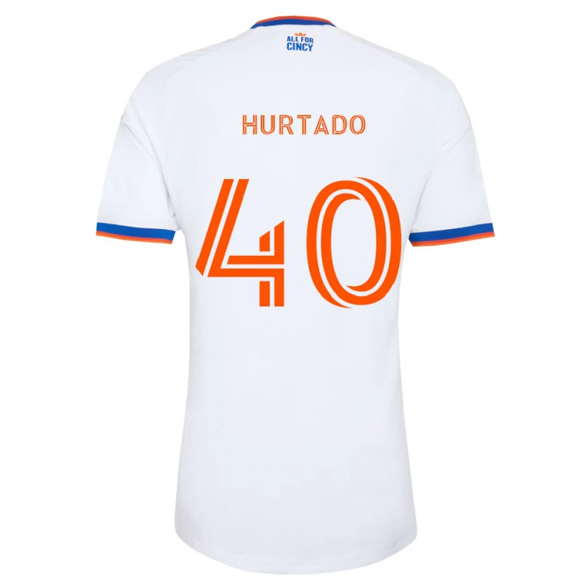 Danxen Kinder Dilan Hurtado #40 Weiß Marineblau Orange Auswärtstrikot Trikot 2026/27 T-Shirt Schweiz
