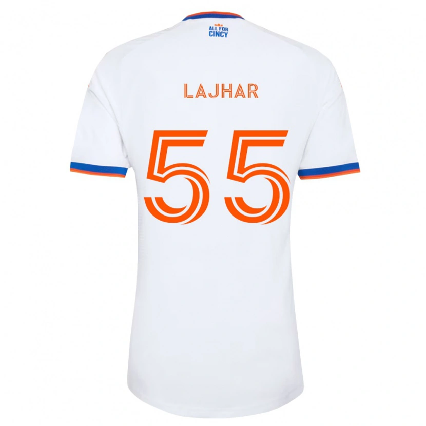 Danxen Kinder Ayoub Lajhar #55 Weiß Marineblau Orange Auswärtstrikot Trikot 2026/27 T-Shirt Schweiz