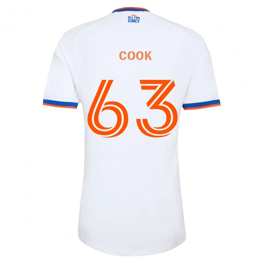 Danxen Kinder Steel Cook #63 Weiß Marineblau Orange Auswärtstrikot Trikot 2026/27 T-Shirt Schweiz