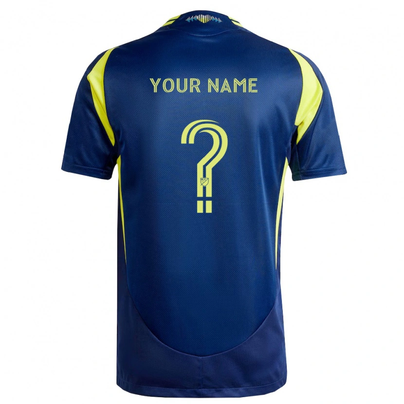 Danxen Kinder Ihren Namen #0 Gelb Marineblau Auswärtstrikot Trikot 2026/27 T-Shirt Schweiz