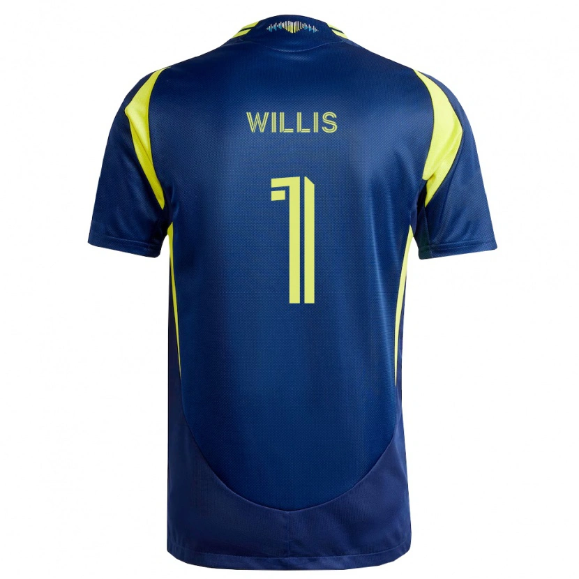 Danxen Kinder Joe Willis #1 Gelb Marineblau Auswärtstrikot Trikot 2026/27 T-Shirt Schweiz