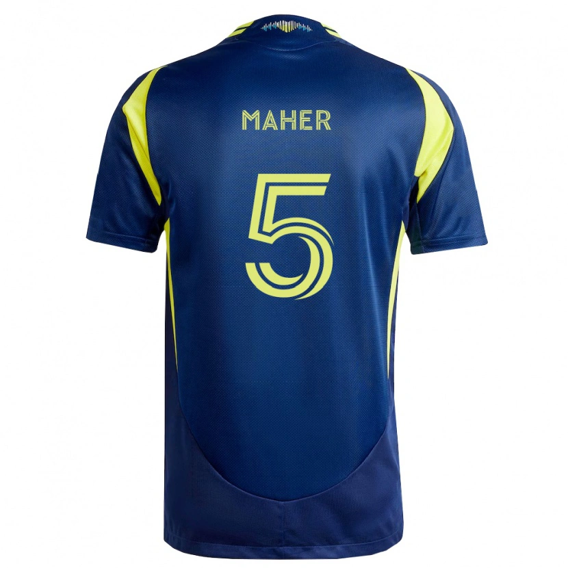 Danxen Kinder Jack Maher #5 Gelb Marineblau Auswärtstrikot Trikot 2026/27 T-Shirt Schweiz