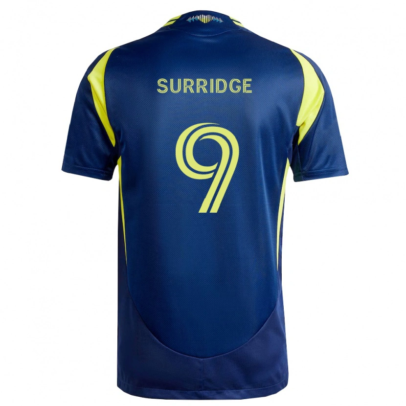 Danxen Kinder Sam Surridge #9 Gelb Marineblau Auswärtstrikot Trikot 2026/27 T-Shirt Schweiz