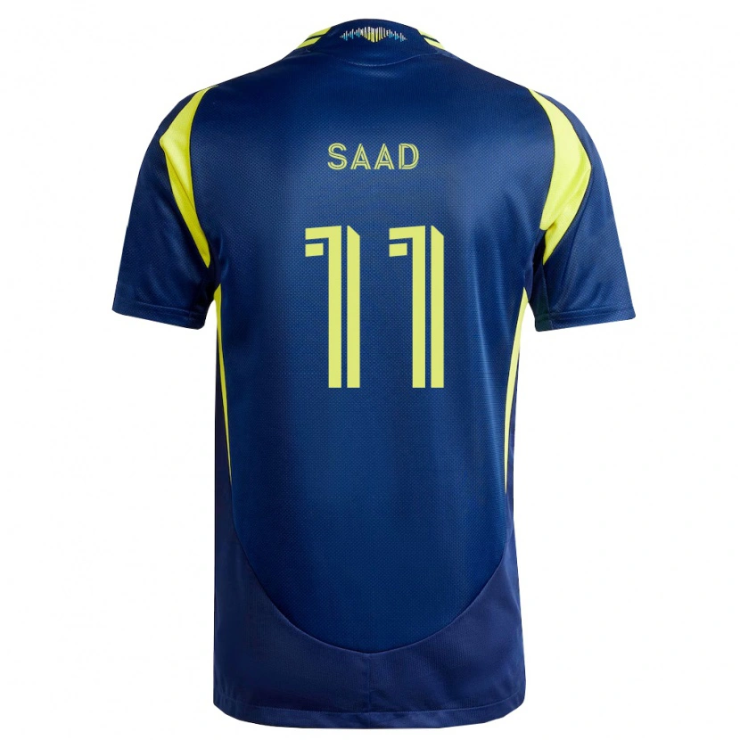 Danxen Kinder Elias Saad #11 Gelb Marineblau Auswärtstrikot Trikot 2026/27 T-Shirt Schweiz
