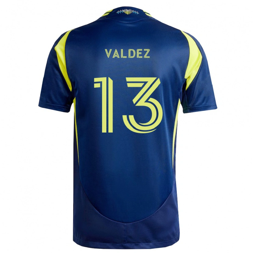 Danxen Kinder Xavier Valdez #13 Gelb Marineblau Auswärtstrikot Trikot 2026/27 T-Shirt Schweiz