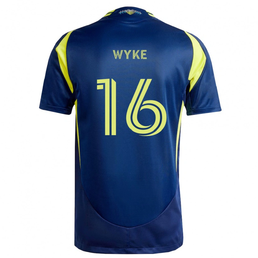Danxen Kinder Laurence Wyke #16 Gelb Marineblau Auswärtstrikot Trikot 2026/27 T-Shirt Schweiz