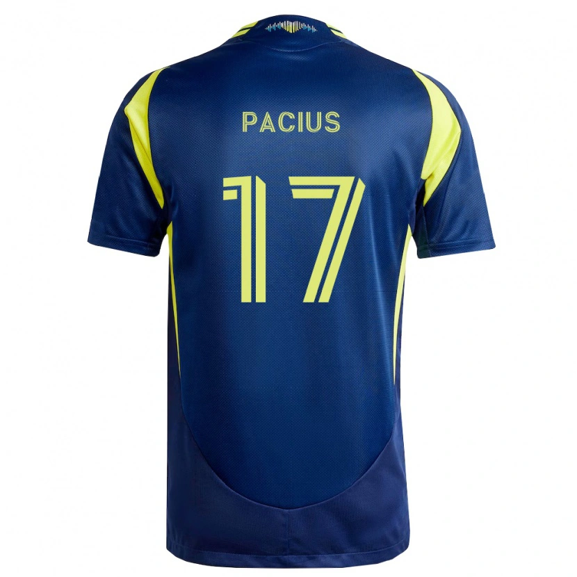 Danxen Kinder Woobens Pacius #17 Gelb Marineblau Auswärtstrikot Trikot 2026/27 T-Shirt Schweiz