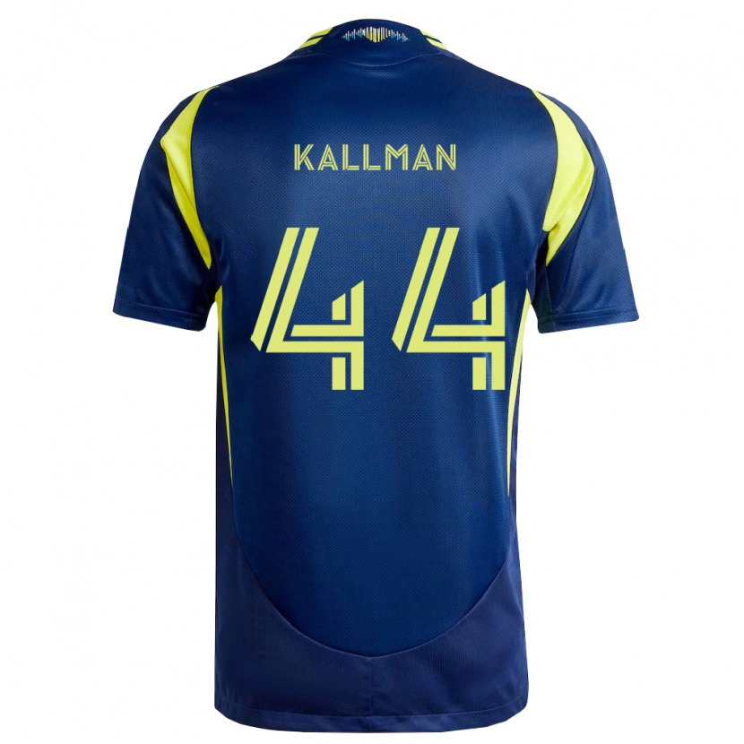 Danxen Kinder Brent Kallman #44 Gelb Marineblau Auswärtstrikot Trikot 2026/27 T-Shirt Schweiz