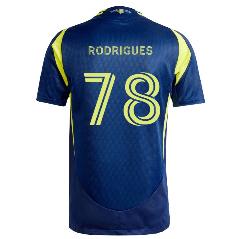 Danxen Kinder Giuliano Rodrigues #78 Gelb Marineblau Auswärtstrikot Trikot 2026/27 T-Shirt Schweiz