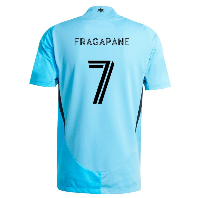 Danxen Kinder Franco Fragapane #7 Hellblau Schwarz Auswärtstrikot Trikot 2026/27 T-Shirt Schweiz