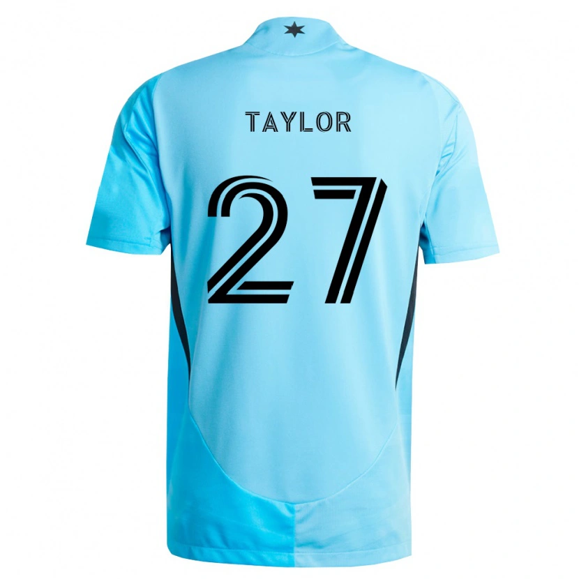 Danxen Kinder D.j. Taylor #27 Hellblau Schwarz Auswärtstrikot Trikot 2026/27 T-Shirt Schweiz