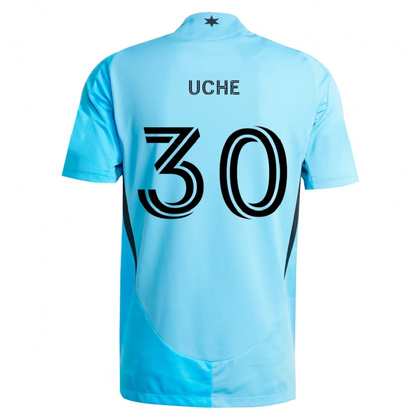 Danxen Kinder Cc Uche #30 Hellblau Schwarz Auswärtstrikot Trikot 2026/27 T-Shirt Schweiz