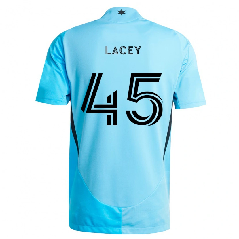 Danxen Kinder Kameron Lacey #45 Hellblau Schwarz Auswärtstrikot Trikot 2026/27 T-Shirt Schweiz