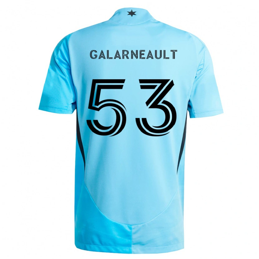 Danxen Kinder Benjamin Galarneault #53 Hellblau Schwarz Auswärtstrikot Trikot 2026/27 T-Shirt Schweiz