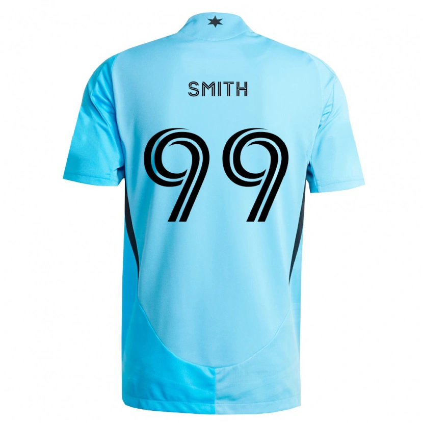 Danxen Kinder Jordan Adebayo-Smith #99 Hellblau Schwarz Auswärtstrikot Trikot 2026/27 T-Shirt Schweiz