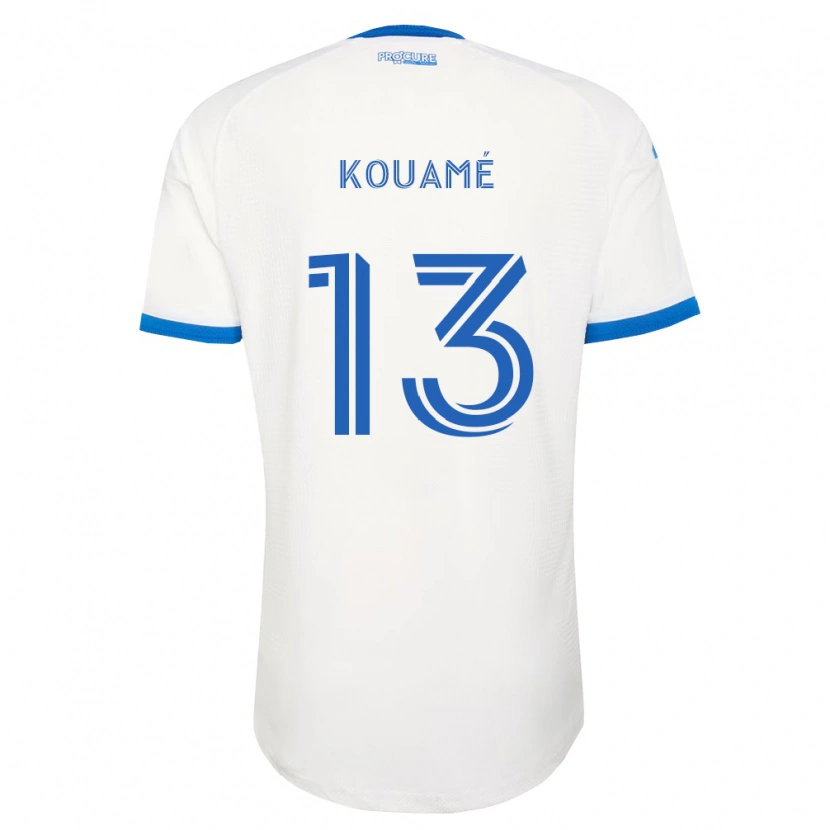 Danxen Kinder Rafael Kouamé #13 Himmelblau Weiß Auswärtstrikot Trikot 2026/27 T-Shirt Schweiz