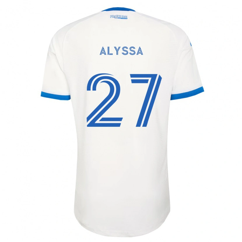 Danxen Kinder Garreaud Alyssa #27 Himmelblau Weiß Auswärtstrikot Trikot 2026/27 T-Shirt Schweiz