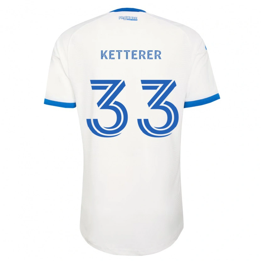 Danxen Kinder Logan Ketterer #33 Himmelblau Weiß Auswärtstrikot Trikot 2026/27 T-Shirt Schweiz