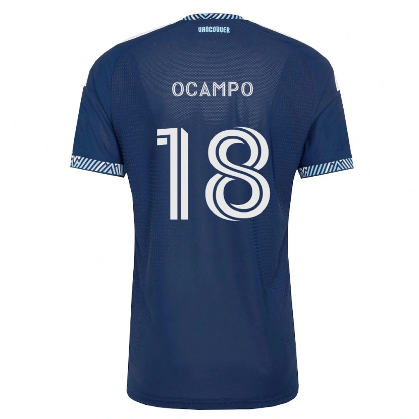 Danxen Kinder Édier Ocampo #18 Tiefblau Weiß Auswärtstrikot Trikot 2026/27 T-Shirt Schweiz