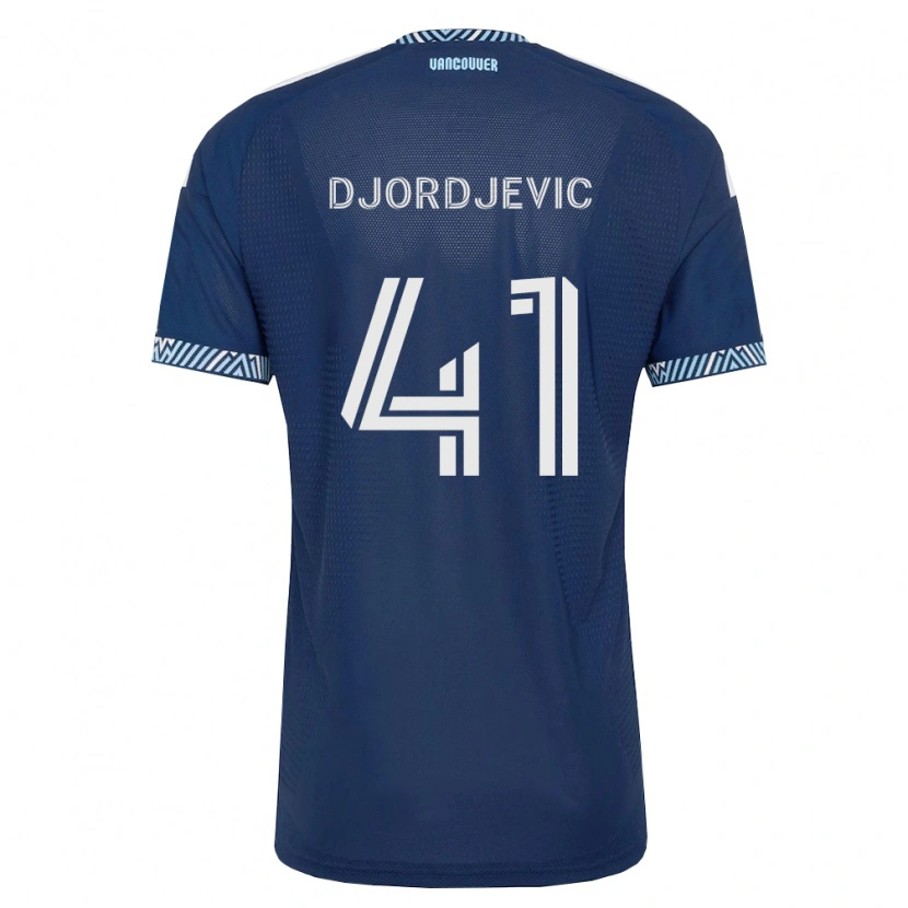Danxen Kinder Nikola Djordjevic #41 Tiefblau Weiß Auswärtstrikot Trikot 2026/27 T-Shirt Schweiz