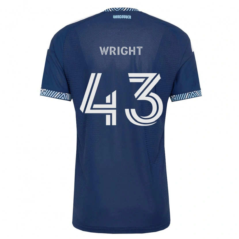 Danxen Kinder Trevor Wright #43 Tiefblau Weiß Auswärtstrikot Trikot 2026/27 T-Shirt Schweiz
