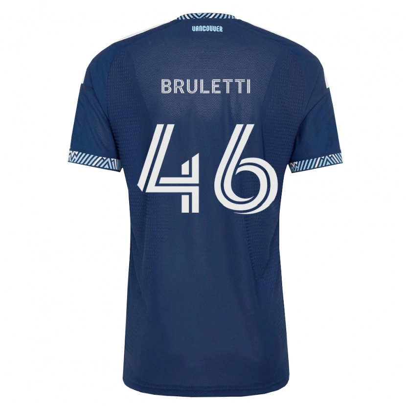 Danxen Kinder Cristiano Bruletti #46 Tiefblau Weiß Auswärtstrikot Trikot 2026/27 T-Shirt Schweiz