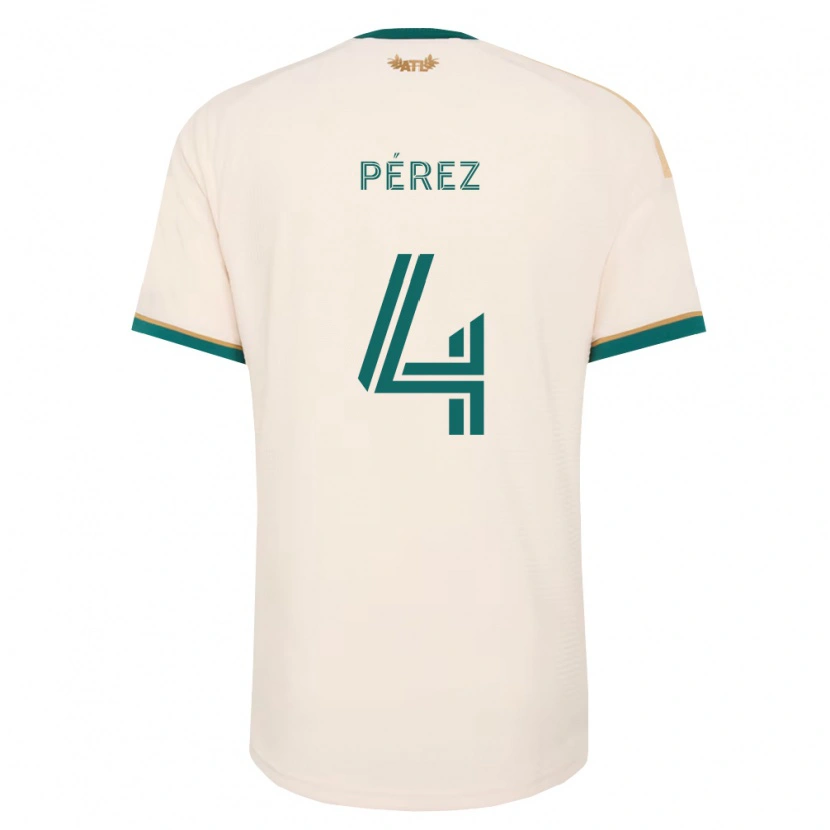 Danxen Kinder Gary Pérez #4 Champagner Grün Auswärtstrikot Trikot 2026/27 T-Shirt Schweiz