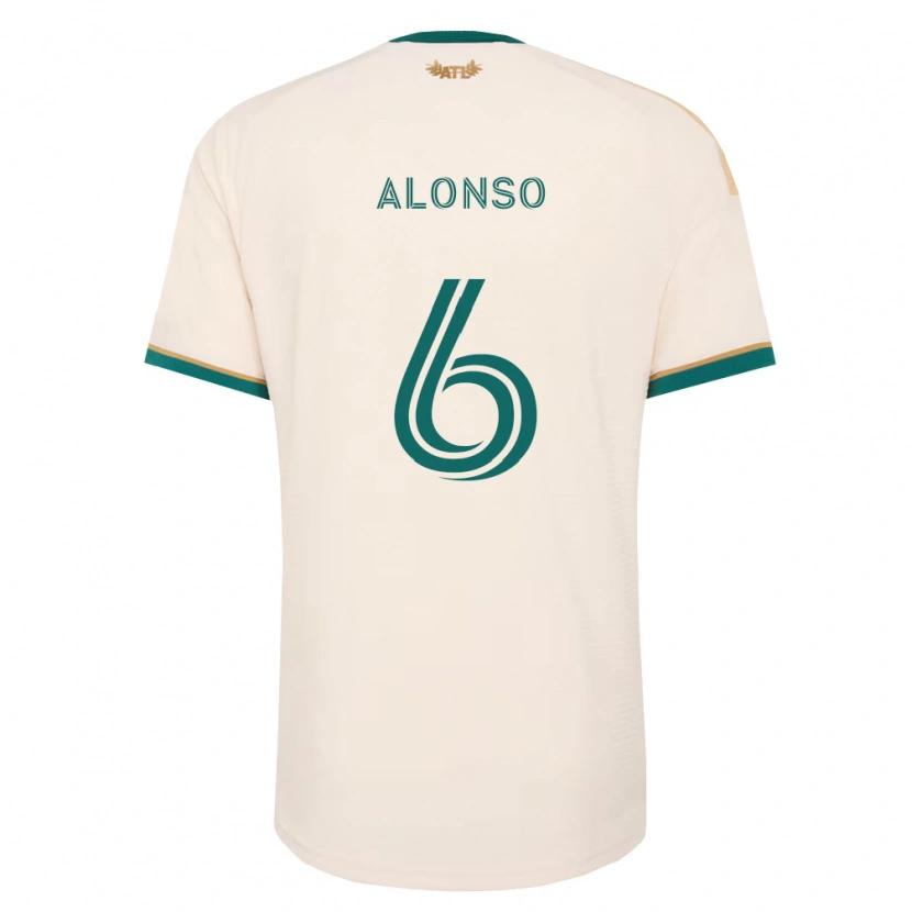 Danxen Kinder Júnior Alonso #6 Champagner Grün Auswärtstrikot Trikot 2026/27 T-Shirt Schweiz