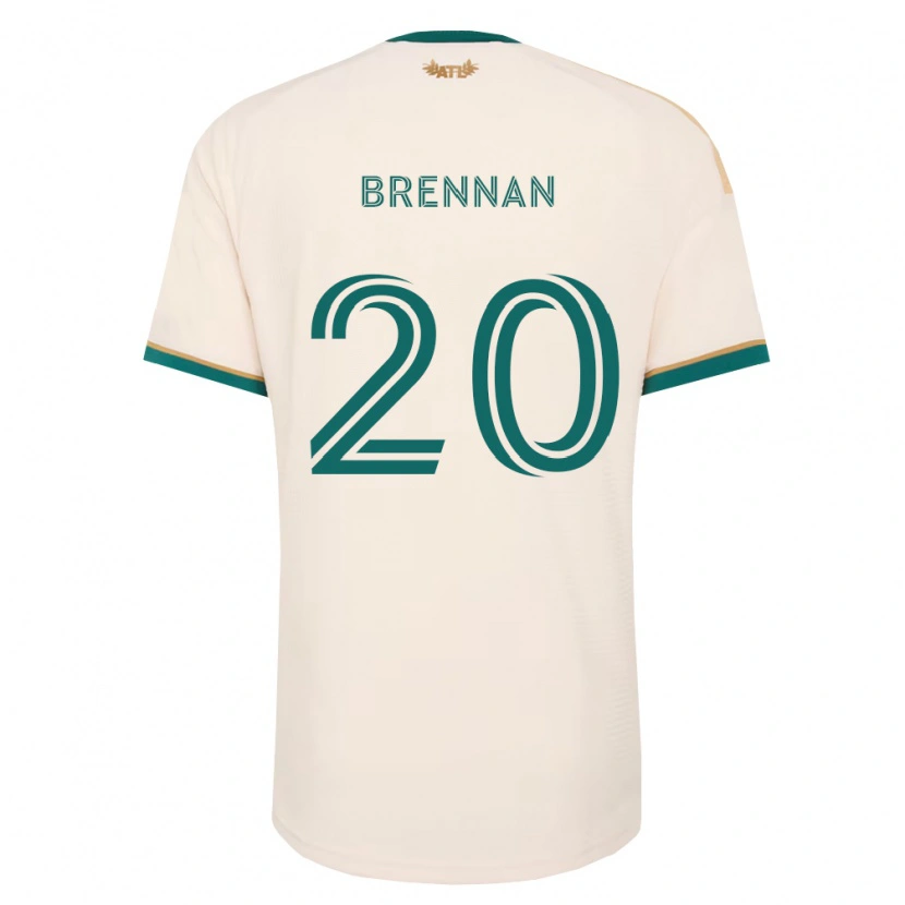 Danxen Kinder Luke Brennan #20 Champagner Grün Auswärtstrikot Trikot 2026/27 T-Shirt Schweiz