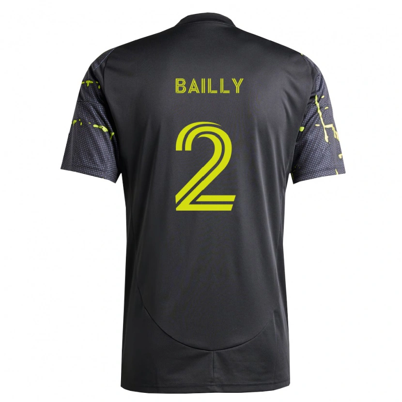 Danxen Kinder Eric Bailly #2 Fluoreszierendes Gelb Schwarz Auswärtstrikot Trikot 2026/27 T-Shirt Schweiz