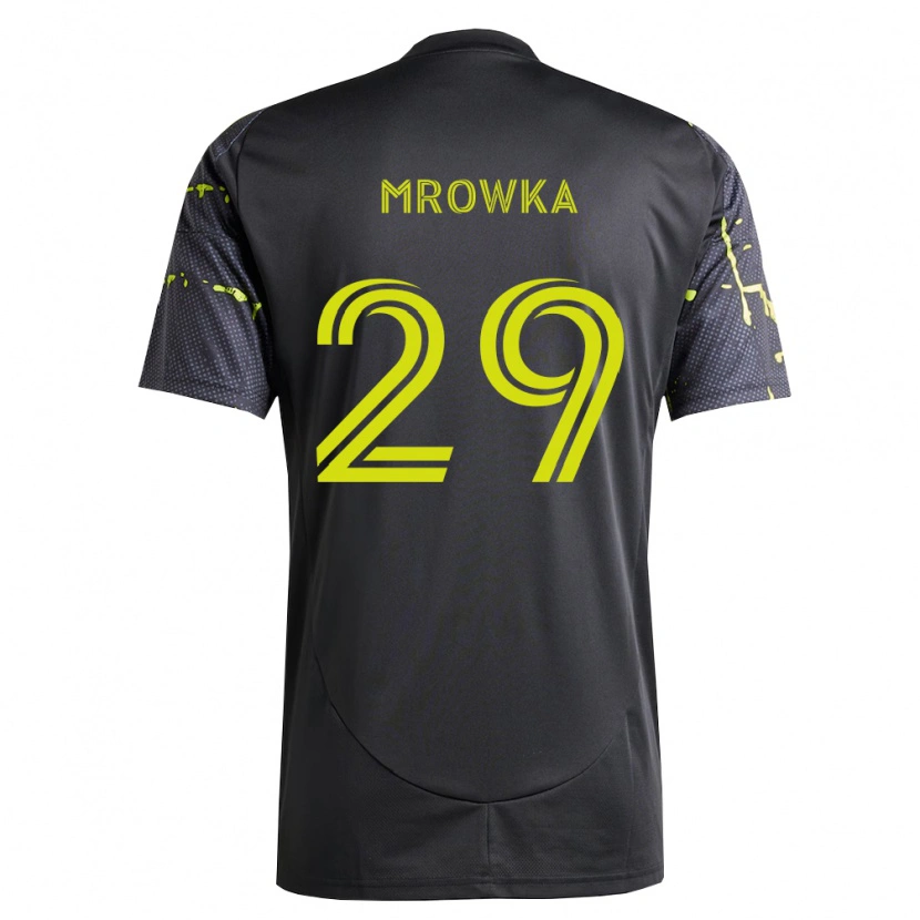 Danxen Kinder Cole Mrowka #29 Fluoreszierendes Gelb Schwarz Auswärtstrikot Trikot 2026/27 T-Shirt Schweiz