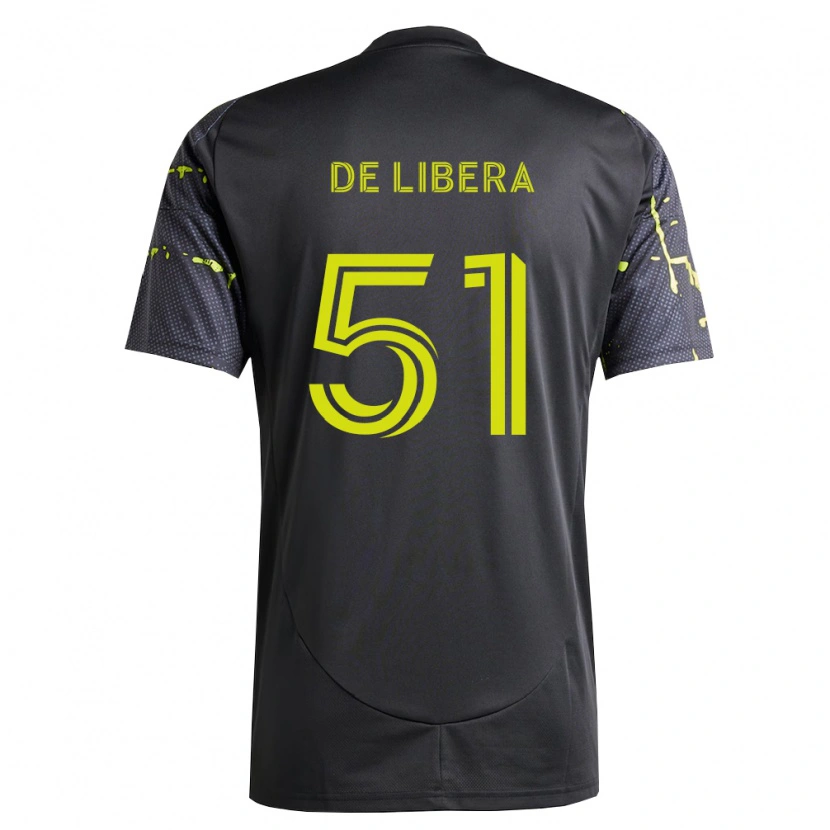 Danxen Kinder Giorgio De Libera #51 Fluoreszierendes Gelb Schwarz Auswärtstrikot Trikot 2026/27 T-Shirt Schweiz
