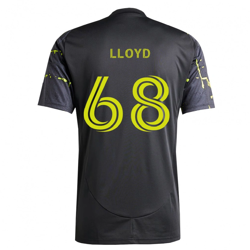 Danxen Kinder Zach Lloyd #68 Fluoreszierendes Gelb Schwarz Auswärtstrikot Trikot 2026/27 T-Shirt Schweiz