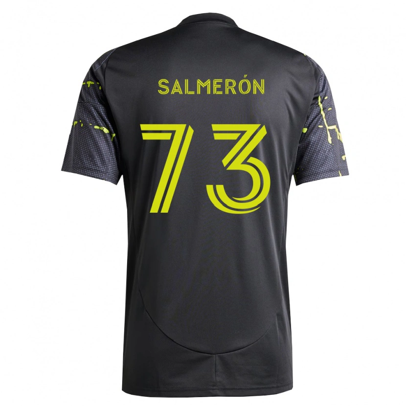 Danxen Kinder Jorge Salmerón #73 Fluoreszierendes Gelb Schwarz Auswärtstrikot Trikot 2026/27 T-Shirt Schweiz