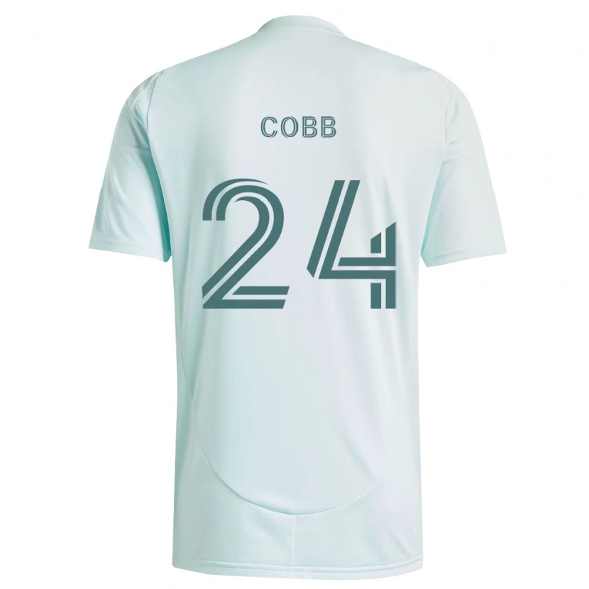 Danxen Kinder Noah Cobb #24 Weiß Hellgrün Auswärtstrikot Trikot 2026/27 T-Shirt Schweiz