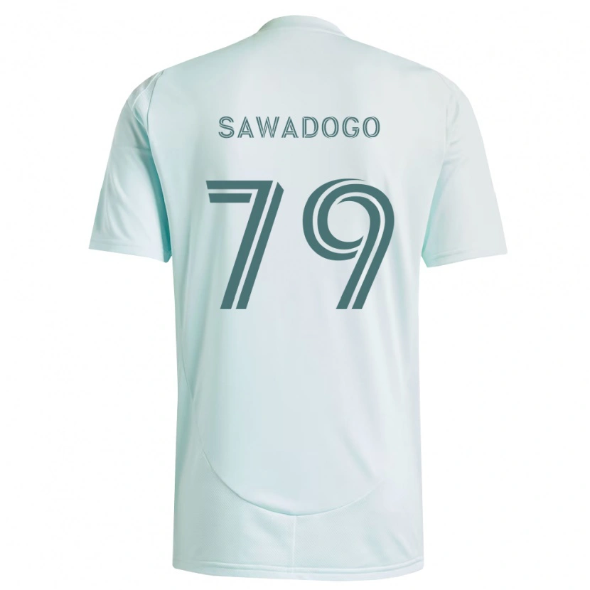 Danxen Kinder Kamal Sawadogo #79 Weiß Hellgrün Auswärtstrikot Trikot 2026/27 T-Shirt Schweiz