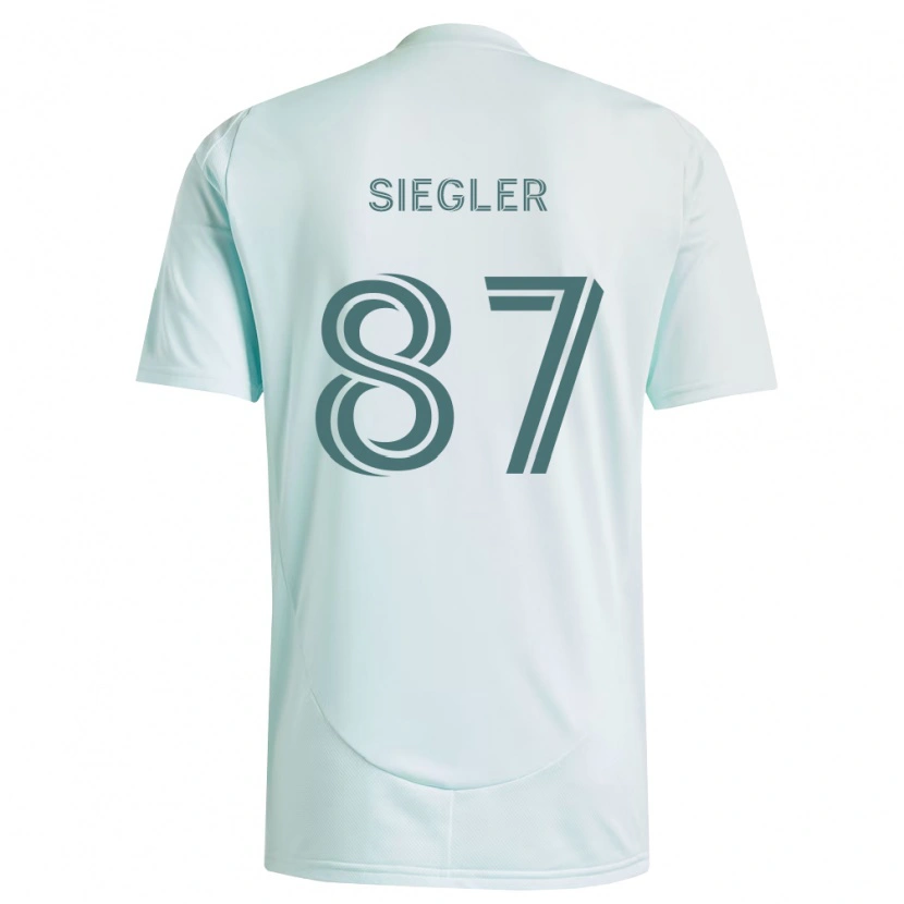 Danxen Kinder Sebastian Siegler #87 Weiß Hellgrün Auswärtstrikot Trikot 2026/27 T-Shirt Schweiz