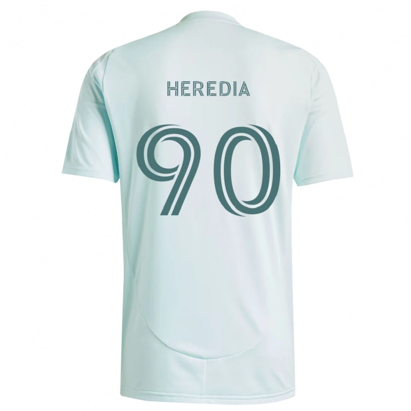 Danxen Kinder Edgar Heredia #90 Weiß Hellgrün Auswärtstrikot Trikot 2026/27 T-Shirt Schweiz