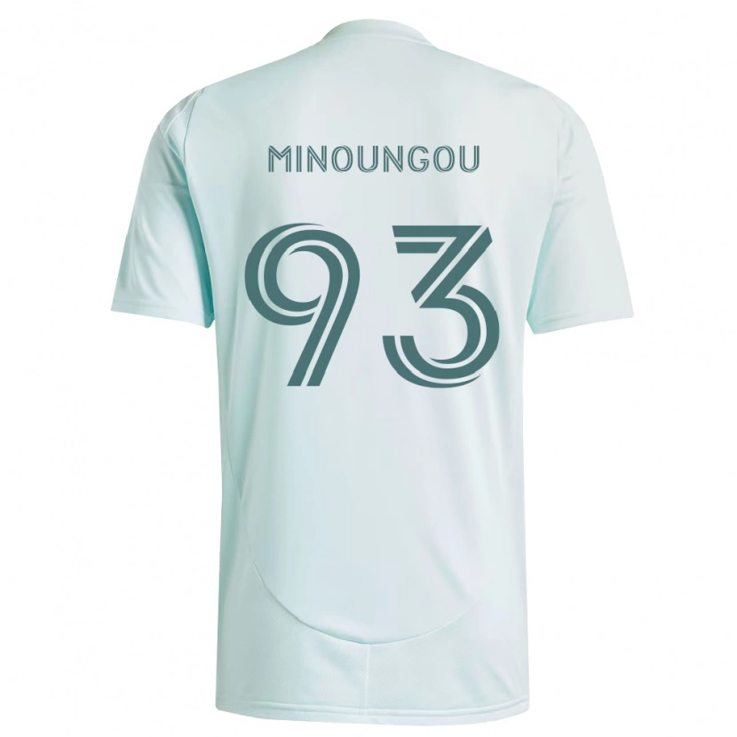Danxen Kinder Georgi Minoungou #93 Weiß Hellgrün Auswärtstrikot Trikot 2026/27 T-Shirt Schweiz