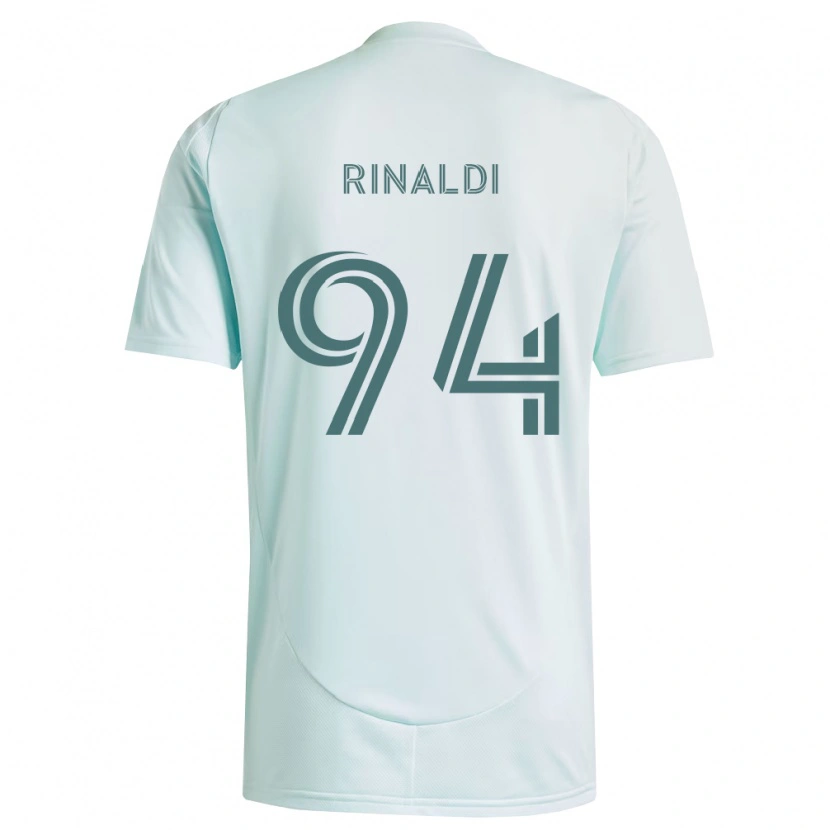 Danxen Kinder Vincent Rinaldi #94 Weiß Hellgrün Auswärtstrikot Trikot 2026/27 T-Shirt Schweiz