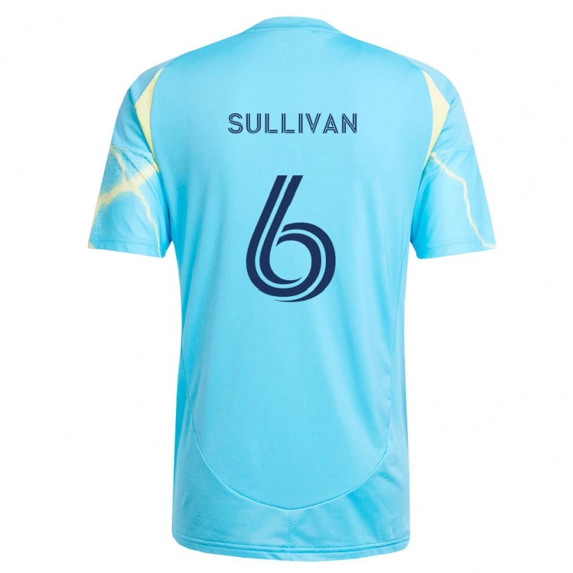 Danxen Kinder Cavan Sullivan #6 Hellblau Schwarz Hellgelb Auswärtstrikot Trikot 2026/27 T-Shirt Schweiz