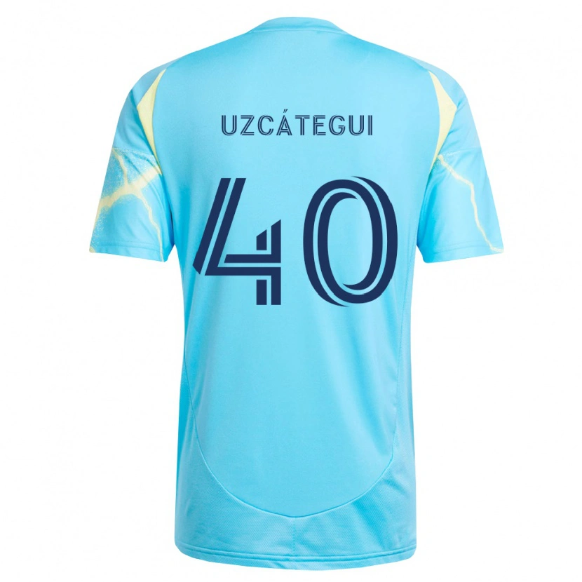 Danxen Kinder Rafael Uzcátegui #40 Hellblau Schwarz Hellgelb Auswärtstrikot Trikot 2026/27 T-Shirt Schweiz